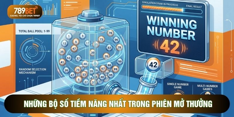 Những bộ số tiềm năng nhất trong phiên mở thưởng